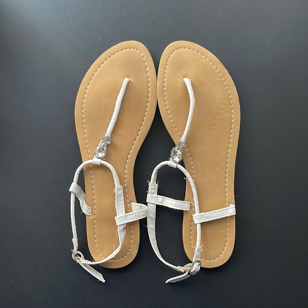 White Used Sandals